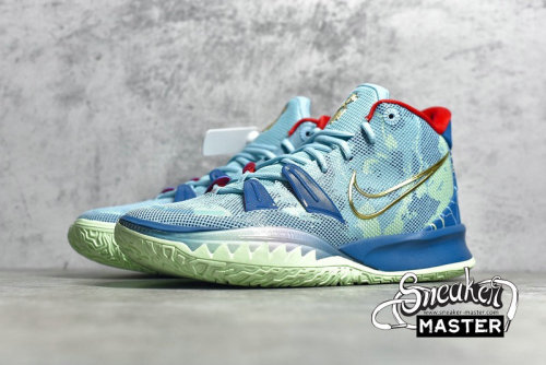 NIKE KYRIE 7 PREHEAT SPECIAL FX BLEACHED AQUA/METALLIC GOLD/GREEN ABYSS DC0588-400