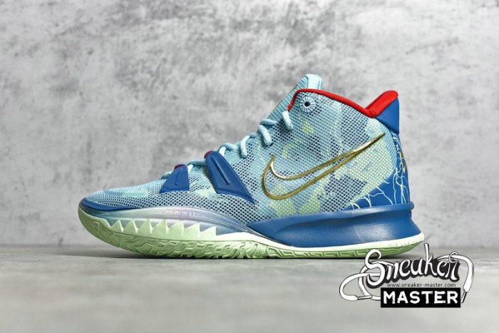 NIKE KYRIE 7 PREHEAT SPECIAL FX BLEACHED AQUA/METALLIC GOLD/GREEN ABYSS DC0588-400