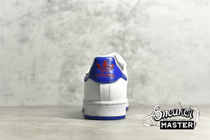 ADIDAS SUPERSTAR SHOES CLOUD WHITE/BLUE/RED S74944