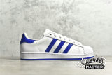 ADIDAS SUPERSTAR SHOES CLOUD WHITE/BLUE/RED S74944