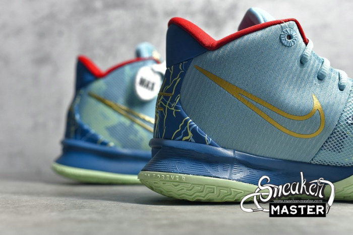 NIKE KYRIE 7 PREHEAT SPECIAL FX BLEACHED AQUA/METALLIC GOLD/GREEN ABYSS DC0588-400