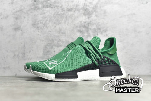 ADIDAS PHARRELL X NMD HUMAN RACE GREEN/FOOTWEAR WHITE-BLACK BB0620