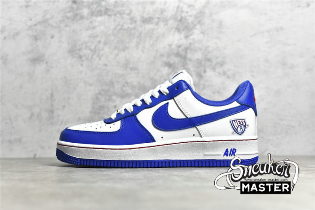NIKE AIR FORCE 1 LOW BROOKLYN NETS WHITE/ROYAL BLUE/RED 315122-141