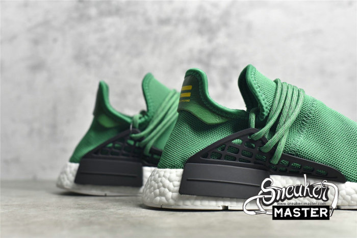 ADIDAS PHARRELL X NMD HUMAN RACE GREEN/FOOTWEAR WHITE-BLACK BB0620