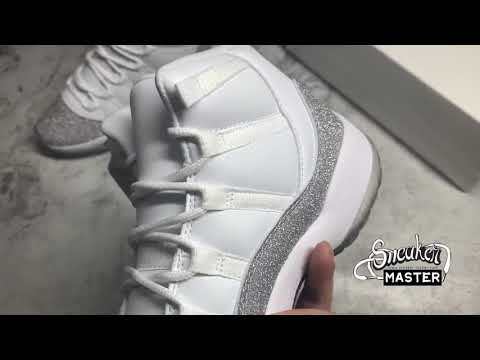 NIKE AIR JORDAN 11 WHITE/METALLIC SILVER/VAST GREY AR0715-100