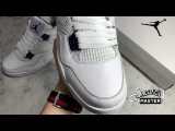 NIKE AIR JORDAN 4 RETRO WHITE/METALLIC SILVER-COURT PURPLE CT8527-115