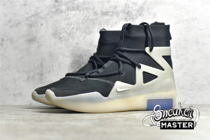 NIKE AIR FEAR OF GOD 1 STRING - F&F BLACK/LIGHT GREY/WHITE AR4237-903