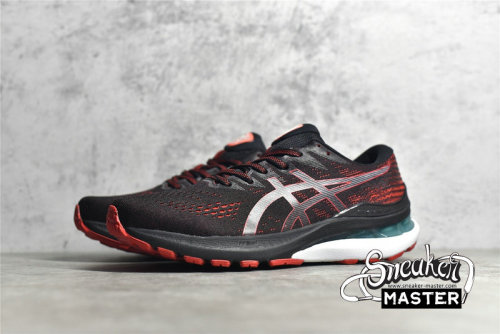 ASICS GEL KAYANO 28 BLACK/ELECTRIC RED/WHITE 1011B189-002