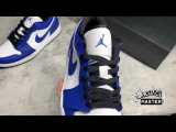 NIKE AIR JORDAN 1 LOW GAME ROYAL WHITE/GAME ROYAL/BLACK 553558-124