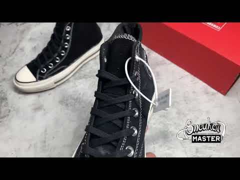 CONVERSE CHUCK TAYLOR ALL-STAR HIGH 70S BLACK/BLACK/WHITE 169336C