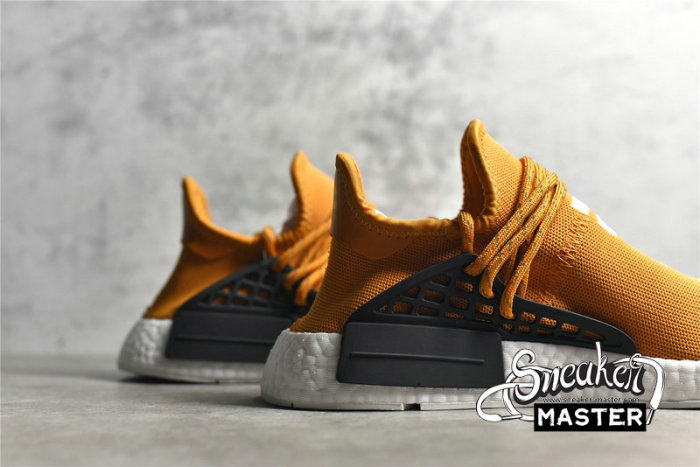ADIDAS PHARRELL X NMD HUMAN RACE SHOES ORANGE/ORANGE/WHITE BB3070