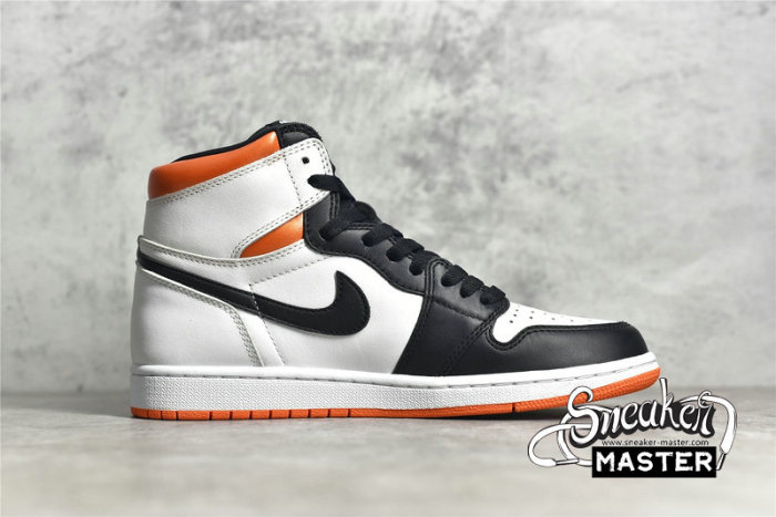 NIKE AIR JORDAN 1 RETRO HIGH OG WHITE/ELECTRO ORANGE/BLACK 555088-180