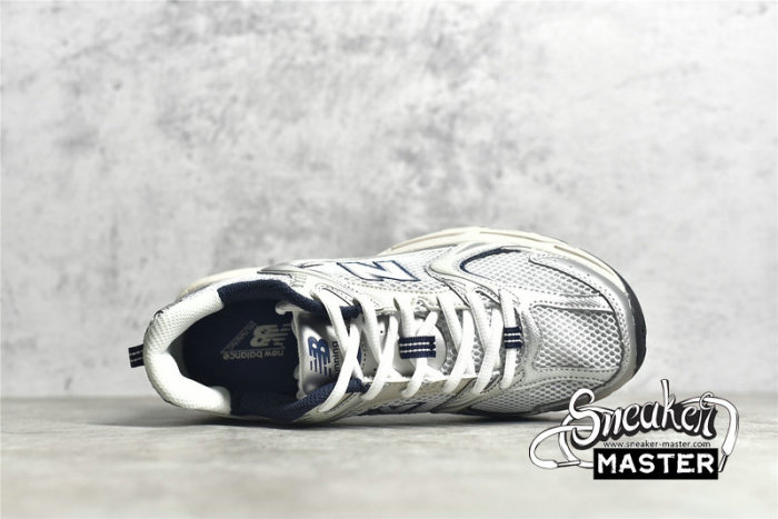 NEW BALANCE 530 RUNNING SHOES WHITE/SILVER/BLUE MR530SG