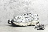 NEW BALANCE 530 RUNNING SHOES WHITE/SILVER/BLUE MR530SG