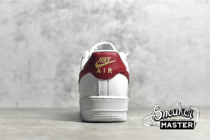 NIKE AIR FORCE 1 ESSENTIAL LOW WHITE/GYM RED/GYM RED/WHITE CZ0270-104