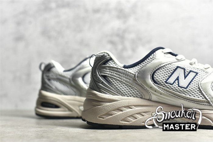 NEW BALANCE 530 RUNNING SHOES WHITE/SILVER/BLUE MR530SG