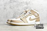 NIKE AIR JORDAN 1 MID TAN/WHITE/GUM 554724-271