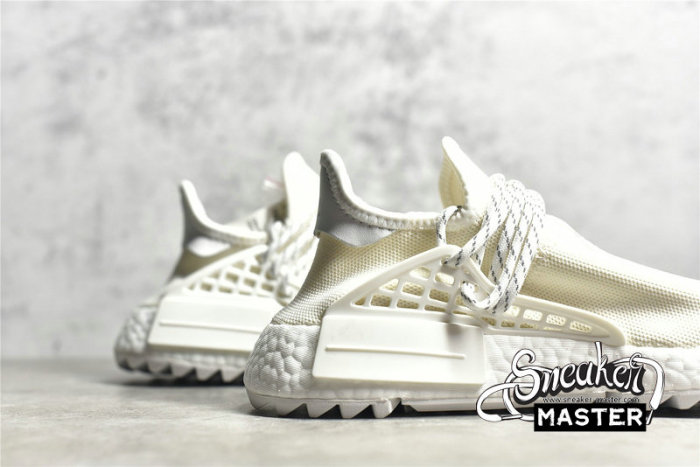 ADIDAS PHARRELL X NMD HUMAN RACE TRAIL BLANK CANVAS CREAM WHITE/RUNNING WHITE/RUNNING WHITE AC7031
