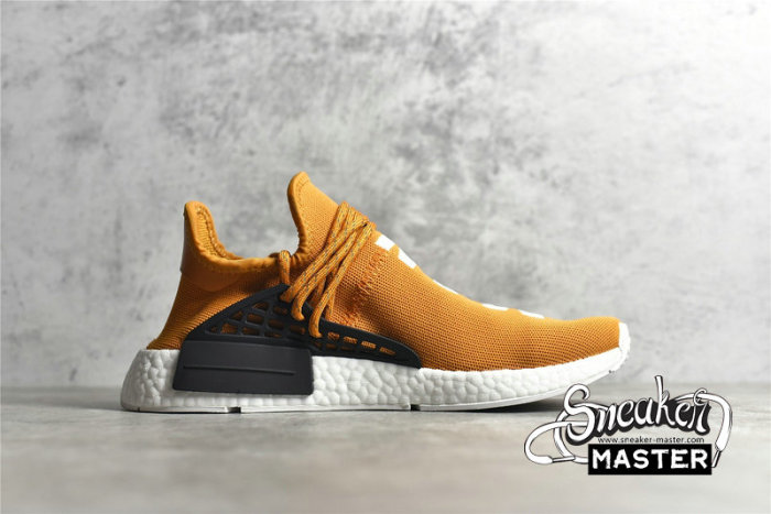ADIDAS PHARRELL X NMD HUMAN RACE SHOES ORANGE/ORANGE/WHITE BB3070