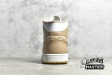 NIKE AIR JORDAN 1 MID TAN/WHITE/GUM 554724-271