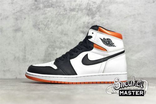 NIKE AIR JORDAN 1 RETRO HIGH OG WHITE/ELECTRO ORANGE/BLACK 555088-180