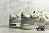 NIKE OFF-WHITE X SB DUNK LOW THE 50 WHITE/YELLOW/LIGHT GREY DM1602-122