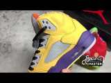 NIKE AIR JORDAN 5 RETRO SE WHAT THE VARSITY MAIZE/COURT PURPLE/GHOST GREEN/SOLAR ORANGE CZ5725-700