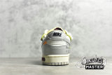 NIKE OFF-WHITE X SB DUNK LOW THE 50 WHITE/YELLOW/LIGHT GREY DM1602-122