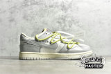 NIKE OFF-WHITE X SB DUNK LOW THE 50 WHITE/YELLOW/LIGHT GREY DM1602-122