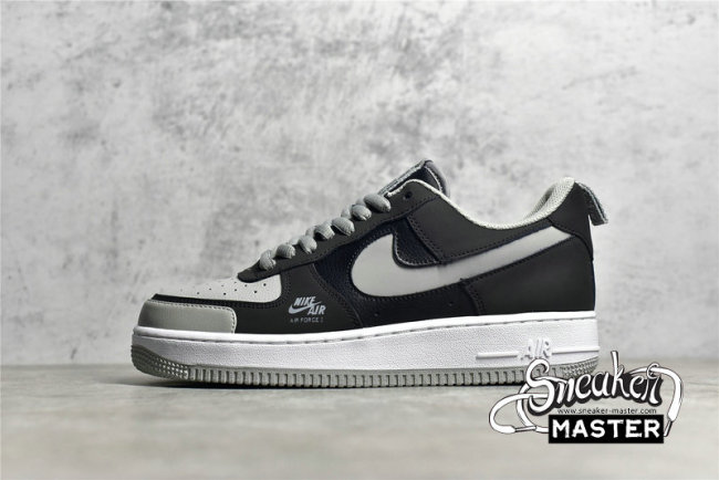 NIKE AIR FORCE 1 UTILITY SHADOW GREY/BLACK/WHITE BQ6818-009