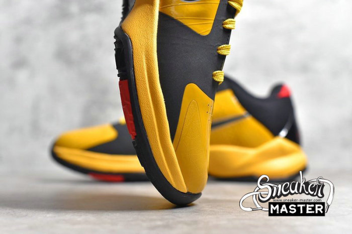 NIKE ZOOM KOBE 5 BRUCE LEE DEL SOL/BLACK-METALLIC SILVER-VARSITY RED 386429-701