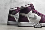 NIKE AIR JORDAN 1 RETRO HIGH OG BORDEAUX/WHITE/METALLIC SILVER 555088-611