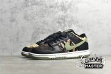 NIKE SB DUNK LOW SE BLACK/OIL GREEN/WHITE/TOTAL ORANGE DH0957-001