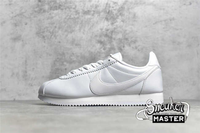 NIKE CLASSIC CORTEZ LEATHER WHITE/WHITE/WHITE 807471-102