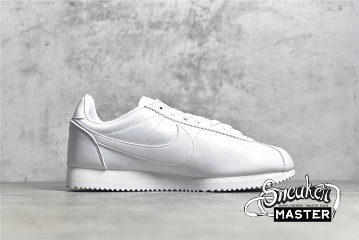 NIKE CLASSIC CORTEZ LEATHER WHITE/WHITE/WHITE 807471-102