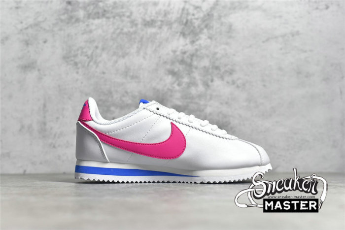 NIKE CORTEZ BASIC SL WHITE/HYPER PINK-PHOTO BLUE 904764-107