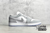 NIKE AIR JORDAN 1 LOW WHITE/WOLF GREY/ALUMINUM DC0774-105