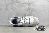 NEW BALANCE 550 RUNNING SHOES WHITE/WHITE/NAVY BB550WA1