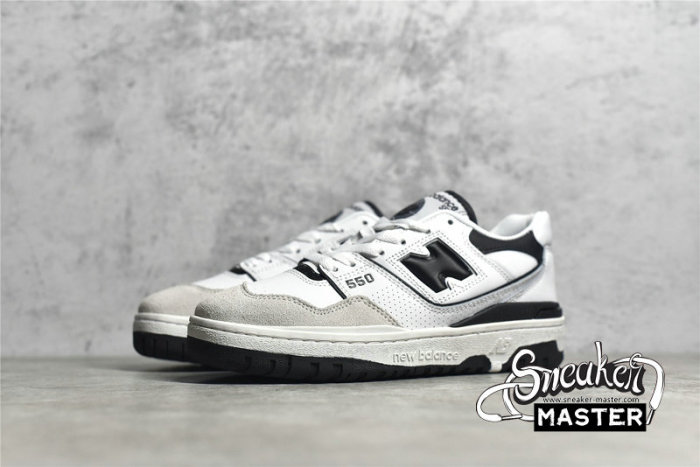 NEW BALANCE 550 RUNNING SHOES SEA SALT/BLACK/WHITE BB550LM1