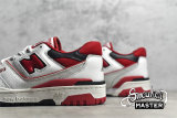 NEW BALANCE 550 RUNNING SHOES WHITE/BLACK/TEAM RED BB550SE1