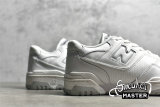 NEW BALANCE 550 RUNNING SHOES WHITE/WHITE/GREY BB550PB1