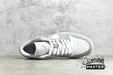 NIKE AIR JORDAN 1 LOW WHITE/WOLF GREY/ALUMINUM DC0774-105