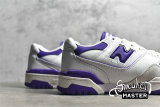 NEW BALANCE 550 RUNNING SHOES WHITE/WHITE/PRISM PURPLE BB550WR1