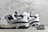 NEW BALANCE 550 RUNNING SHOES WHITE/WHITE/NAVY BB550WA1