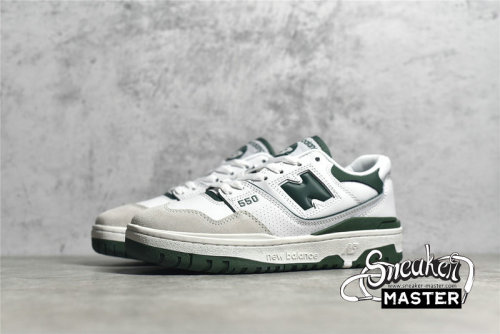 NEW BALANCE 550 RUNNING SHOES WHITE/GREEN/GREEN BB550WT1