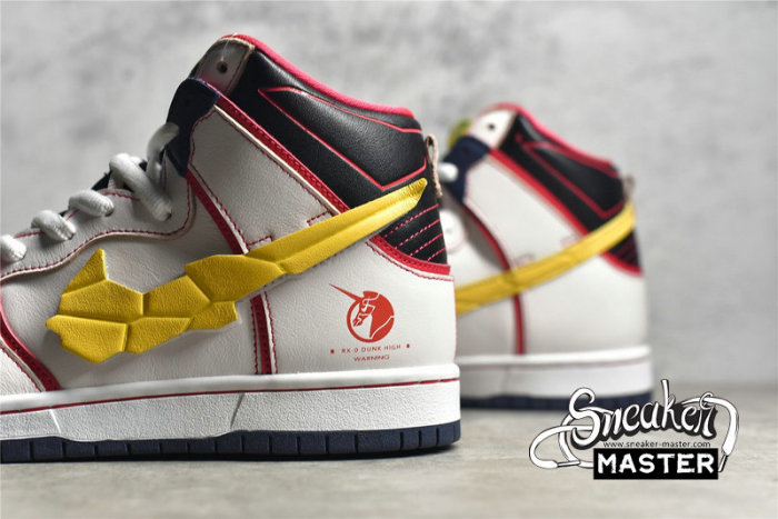 NIKE GUNDAM X DUNK HIGH SB PROJECT UNICORN WHITE/AMARILLO DH7717-100