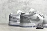 NIKE AIR JORDAN 1 LOW WHITE/WOLF GREY/ALUMINUM DC0774-105