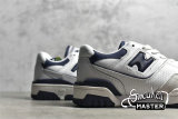 NEW BALANCE 550 RUNNING SHOES WHITE/WHITE/NAVY BB550WA1
