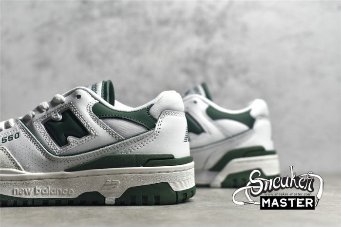 NEW BALANCE 550 RUNNING SHOES WHITE/GREEN/GREEN BB550WT1