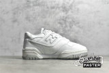 NEW BALANCE 550 RUNNING SHOES WHITE/WHITE/GREY BB550PB1
